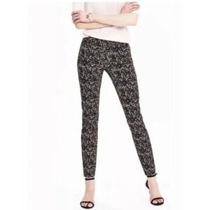 Banana Republic Womens Size 8 Ditsy Floral Sloan Fitted Trouser Pant